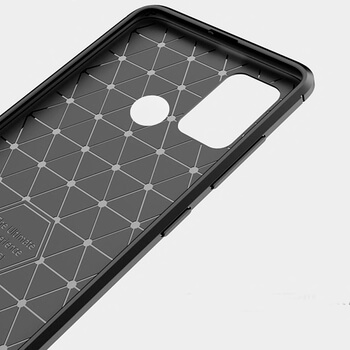 Ochranný silikónový obal karbón pre Honor 9A - čierny