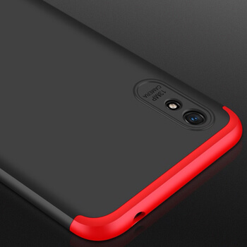 Ochranný 360 ° celotelový plastový kryt pre Xiaomi Redmi 9A - modrý