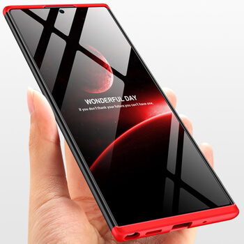 Ochranný 360 ° celotelový plastový kryt pre Samsung Galaxy Note 20 - ružový