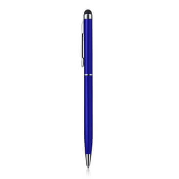 2v1 Dotykové pero Stylus s perom - modré