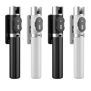 3v1 Bluetooth bezdrôtová selfie tyč 90 cm s Tripod statívom as diaľkovým ovládaním - čierna