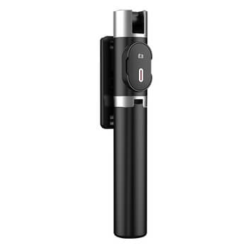 3v1 Bluetooth bezdrôtová selfie tyč 90 cm s Tripod statívom as diaľkovým ovládaním - čierna