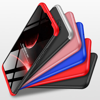 Ochranný 360 ° celotelový plastový kryt pre Xiaomi Redmi 9 - čierny