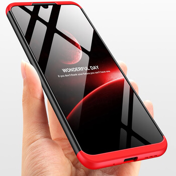 Ochranný 360 ° celotelový plastový kryt pre Xiaomi Redmi 9C - čierny