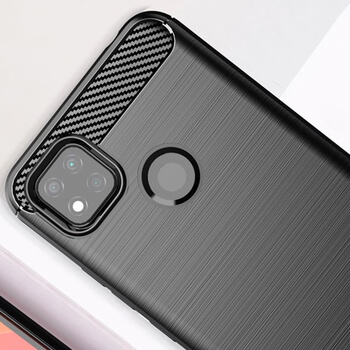 Ochranný silikónový obal karbón pre Xiaomi Redmi 9C - čierny