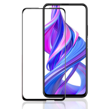 3D ochranné tvrdené sklo s rámčekom pre Honor 9X Pro - čierne