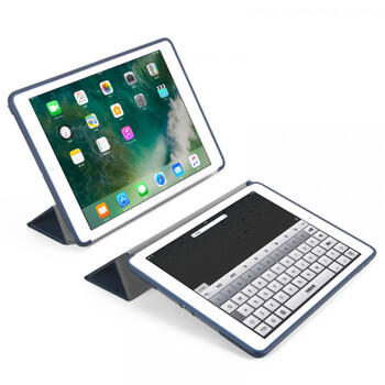 2v1 Smart flip cover + zadný silikónový ochranný obal pre Apple iPad 10.2" 2020 (8. generace) - čierny