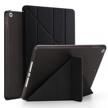 2v1 Smart flip cover + zadný silikónový ochranný obal pre Apple iPad 2020 (8. generace) - čierny