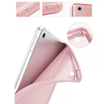 2v1 Smart flip cover + zadný silikónový ochranný obal pre Apple iPad 10.2" 2020 (8. generace) - ružový