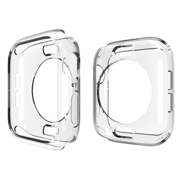 Ultratenký silikónový obal pre chytré hodinky Apple Watch SE 40 mm (2020) - priehľadný