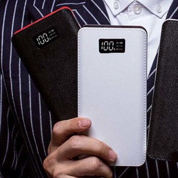 Power Banka s LED displejom 20000 mAh - čierna