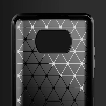 Ochranný silikónový obal karbón pre Xiaomi Poco X3 - čierny