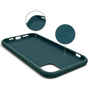 Extrapevný silikónový ochranný kryt pre Apple iPhone 12 Pro - čierny