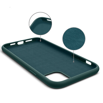 Extrapevný silikónový ochranný kryt pre Apple iPhone 12 Pro Max - čierny