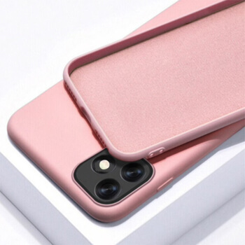 Extrapevný silikónový ochranný kryt pre Apple iPhone 12 Pro Max - ružový