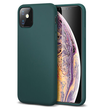 Extrapevný silikónový ochranný kryt pre Apple iPhone 12 mini - svetlo zelený