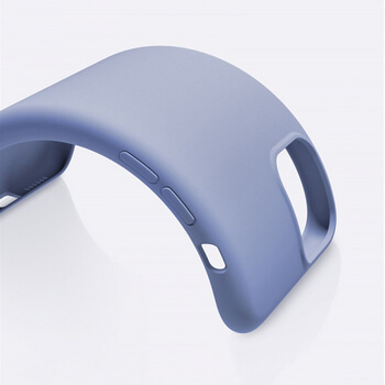 Extrapevný silikónový ochranný kryt pre Apple iPhone 12 - svetlo modrý