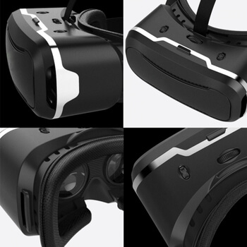 3D Okuliare pre virtuálnu realitu VR Box SHINECON II čierne
