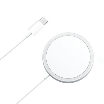 2v1 Magnetická bezdrôtová nabíjačka pre Apple iPhone strieborná