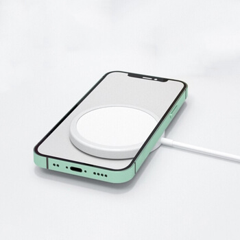 2v1 Magnetická bezdrôtová nabíjačka pre Apple iPhone strieborná