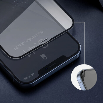 3x 3D tvrdené sklo s rámčekom pre Apple iPhone 12 - čierne - 2+1 zdarma