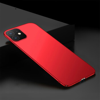 Ochranný plastový kryt pre Apple iPhone 12 - červený