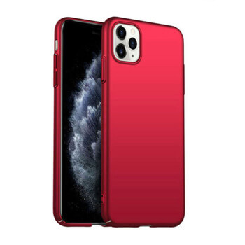 Ochranný plastový kryt pre Apple iPhone 12 - červený