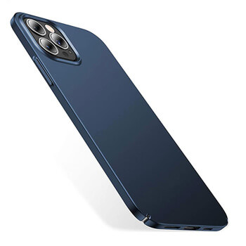 Ochranný plastový kryt pre Apple iPhone 12 Pro Max - modrý