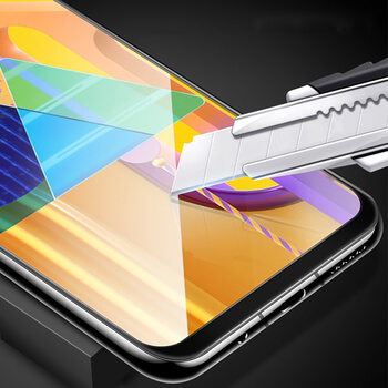 3D ochranné tvrdené sklo s rámčekom pre Samsung Galaxy M21 M215F - čierne