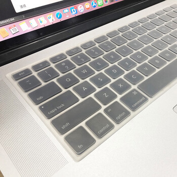 Silikónový ochranný obal na klávesnici EÚ verzia pre Apple MacBook Air 13" (2018) - priehľadný
