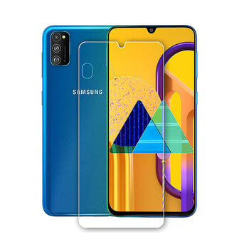3x Ochranné tvrdené sklo pre Samsung Galaxy M21 M215F - 2+1 zdarma