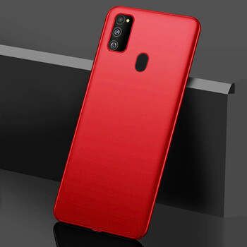 Ochranný plastový kryt pre Samsung Galaxy M21 M215F - červený