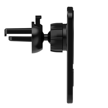 2v1 Magnetická bezdrôtová nabíjačka MagSafe s držkákem do auta s klipom čierna