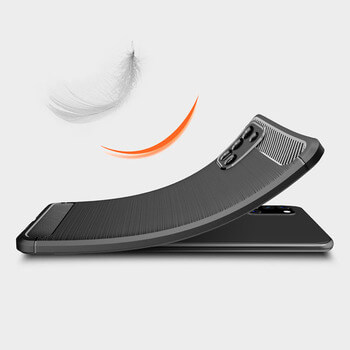 Ochranný silikónový obal karbón pre Samsung Galaxy A31 A315F - čierny