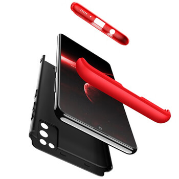 Ochranný 360 ° celotelový plastový kryt pre Xiaomi POCO M3 - ružový