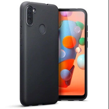 Extrapevný silikónový ochranný kryt pre Samsung Galaxy M11 - čierny