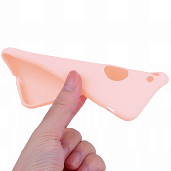 Silikónový matný obal s výrezom pre Apple iPhone SE (2020) - ružový