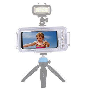 Vodotesné puzdro na profesionálne potápanie a šnorchlovanie až do 45 metrov pre iPhone 12 - biele