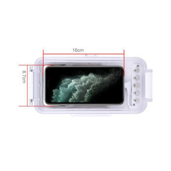 Vodotesné puzdro na profesionálne potápanie a šnorchlovanie až do 45 metrov pre iPhone XS Max - biele