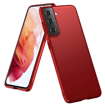 Ochranný plastový kryt pre Samsung Galaxy S21 G991B - červený