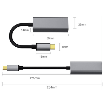 Redukcia USB Type C USB-C na LAN