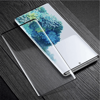 3D ochranné tvrdené sklo pre Samsung Galaxy S21 Ultra 5G G998B - čierne
