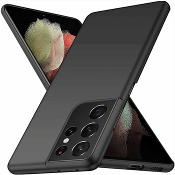 Extrapevný silikónový ochranný kryt pre Samsung Galaxy S21 Ultra 5G G998B - čierny