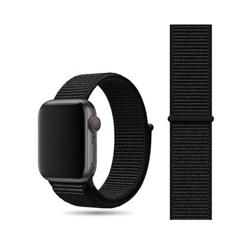 Nylonový pásek pro chytré hodinky Apple Watch 38 mm (1.série) - čierny