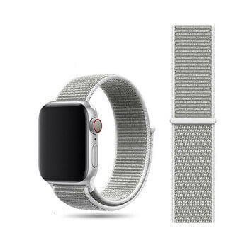 Nylonový pásek pro chytré hodinky Apple Watch 42 mm (2.+3.série) - šedý