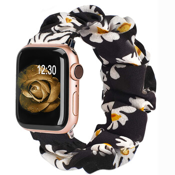 Elastický pásik pre chytré hodinky Apple Watch SE 44 mm (2020) - kvetinkovy