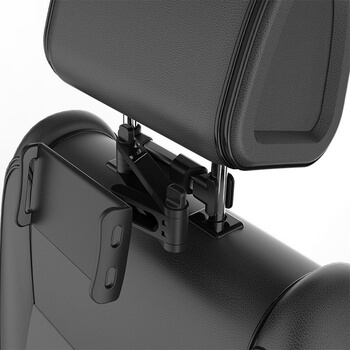 Univerzálny teleskopický držiak do auta pre tablety s uchytením na sedačky čierny