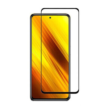 3x 3D tvrdené sklo s rámčekom pre Xiaomi Poco X3 Pro - čierne - 2+1 zdarma