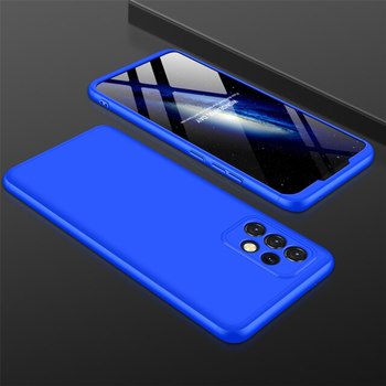 Ochranný 360 ° celotelový plastový kryt pre Samsung Galaxy A32 5G A326B - modrý