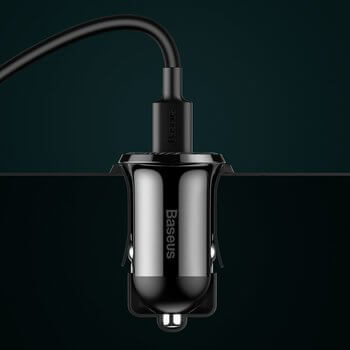 Double USB dvojitá nabíjačka do auta pre mobilné telefóny, tablety, navigácia a ďalšie - čierna